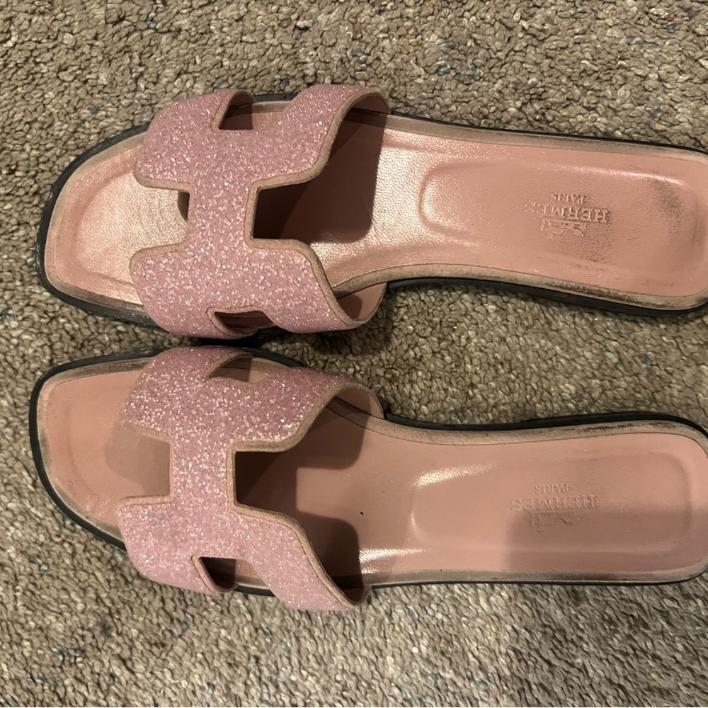 Hermes Oran Crystal Sandal